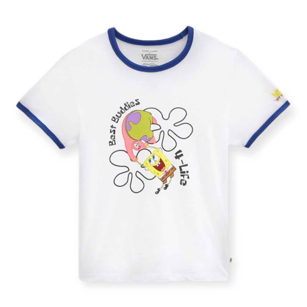 VANS x Spongebob Best Buddies Ringer Best Buddies 4 Life Retro Tee